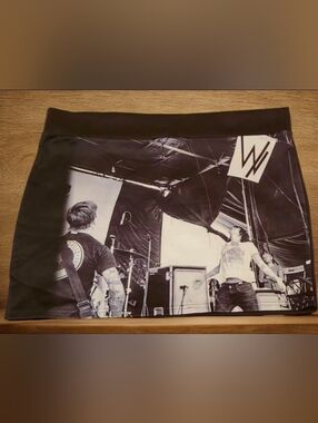 Sleeping With Sirens Live Convert Black & White Photo-Print Mini Skirt 3X